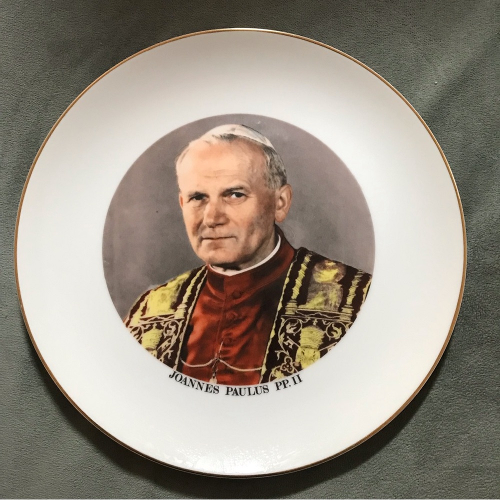 Vintage Pope John Paul II Commemorative Plate for Visit to Canada 1984